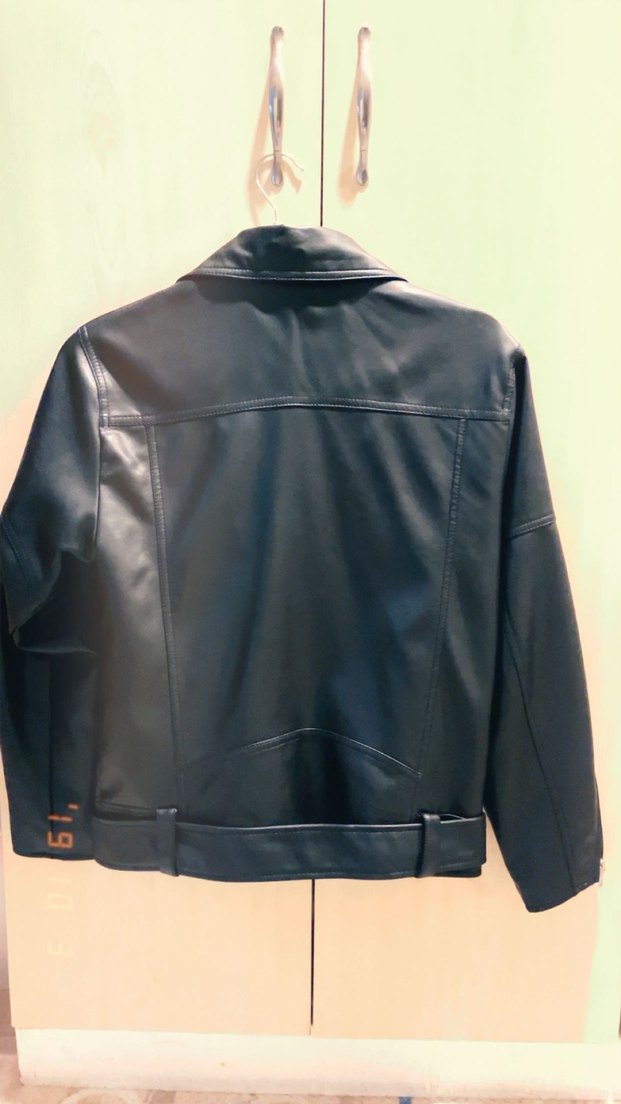 Pull and bear deri ceket - Görsel 2