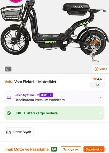 volta elektrikli bisiklet - Görsel 6
