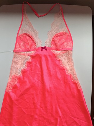 Victoria s Secret Medium Size Fosforlu pembe Babydoll