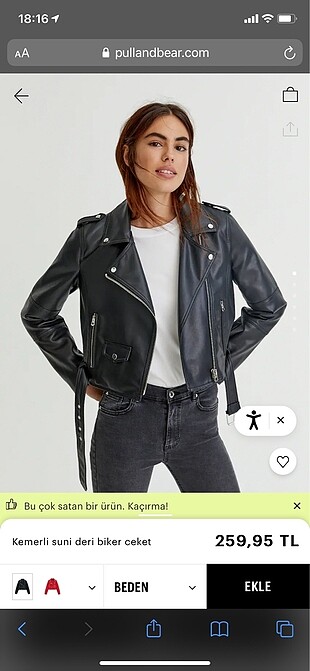 Pullandbear deri ceket