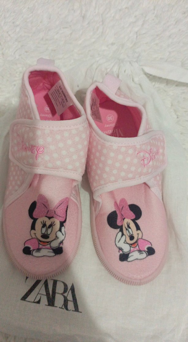 kiz cocuk Minnie mouse panduf - Görsel 2