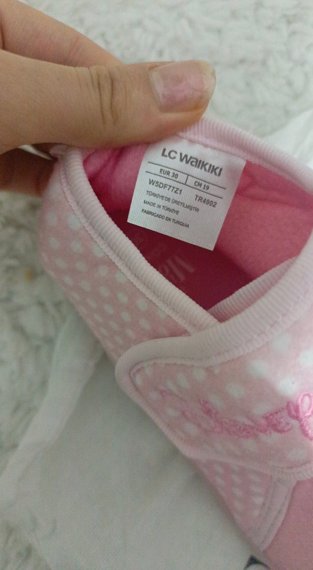 kiz cocuk Minnie mouse panduf - Görsel 3