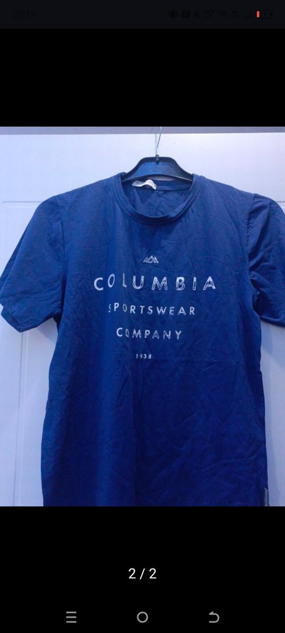 Columbia Erkek Lacivert Baskılı Tişört - Görsel 2