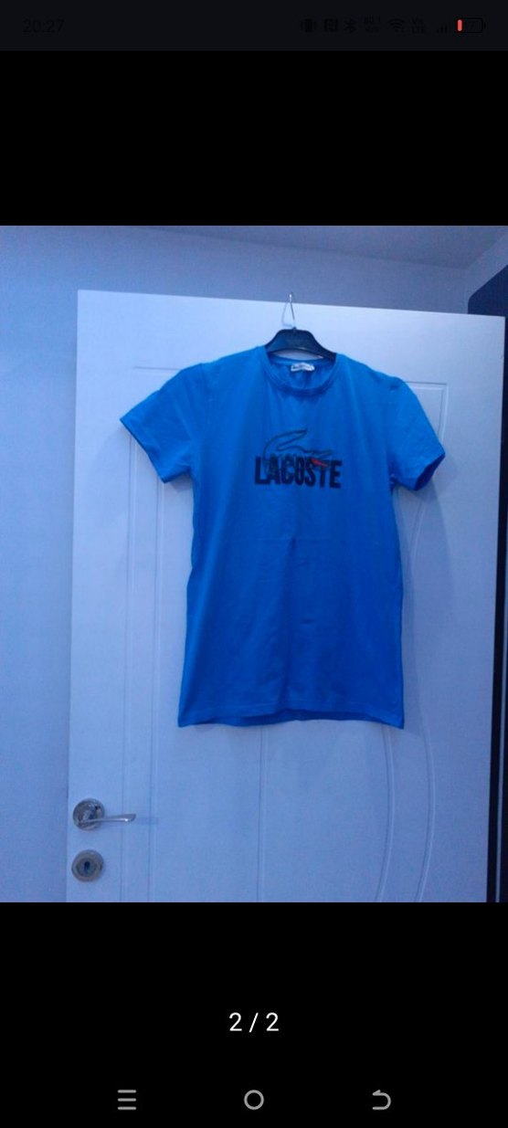 Lacoste Mavi Kısa Kollu Tişört - Görsel 2