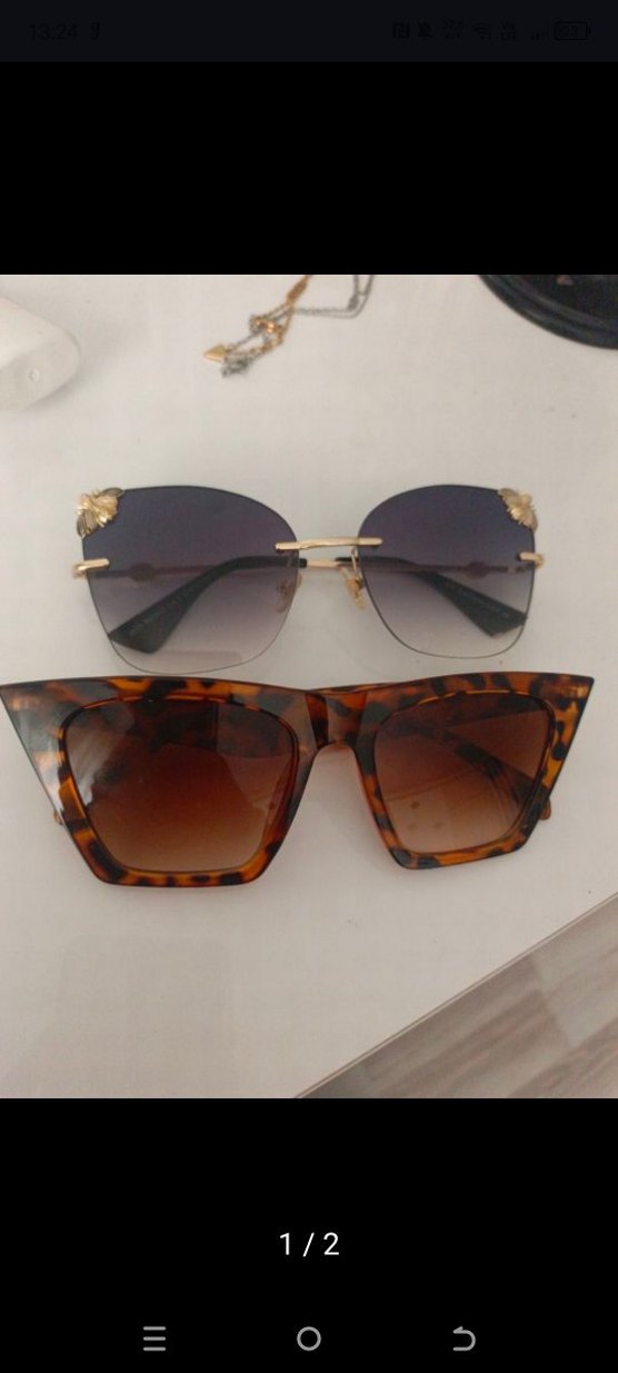 Kahverengi Retro Kadın Gözlükleri - Görsel 2