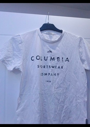 Columbia Beyaz Baskılı Erkek Tişört - Görsel 2