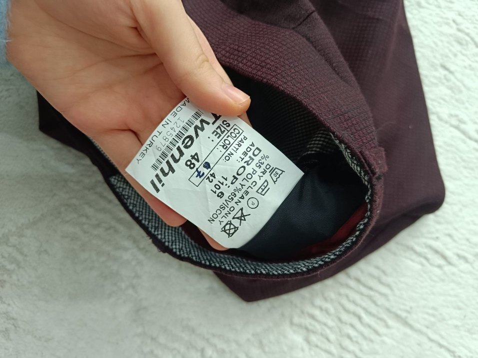 Bordo Regular Fit Erkek Pantolon - Görsel 3