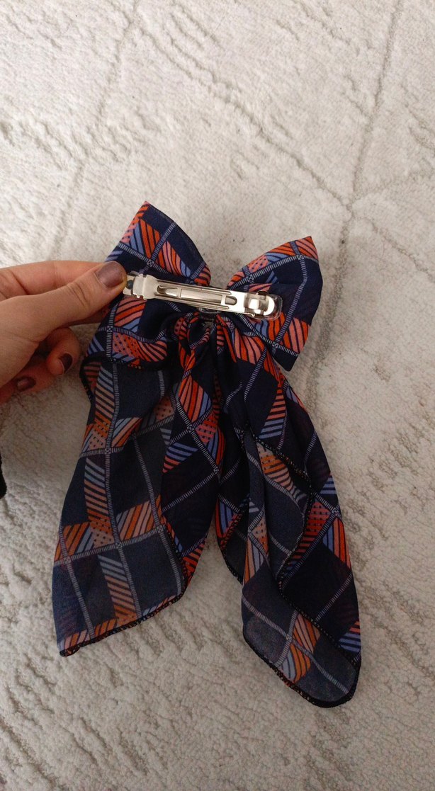 Çok Renkli Bohem Fiyonk Saç Aksesuarı - Görsel 2