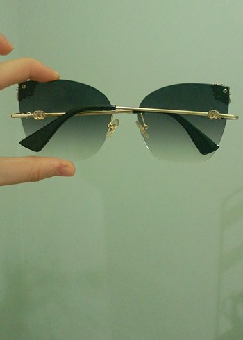 Şeffaf Yeşil Rock Punk Kadın Gözlüğü - Görsel 2