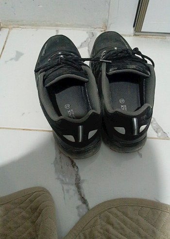 Erkek Siyah Spor Outdoor Ayakkabı Velcro - Görsel 2