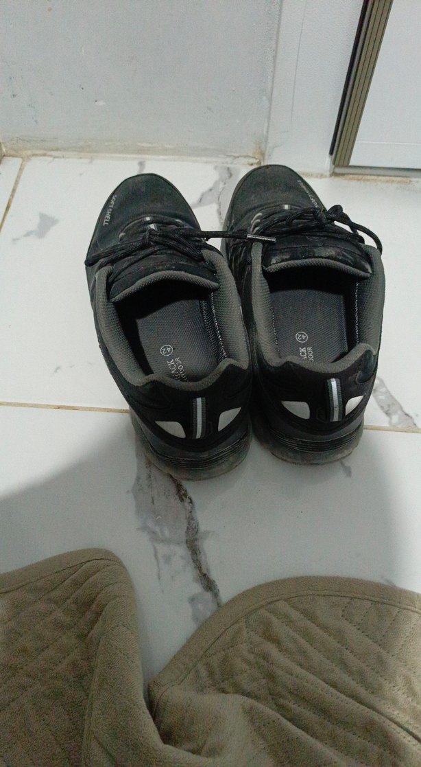 Erkek Siyah Spor Outdoor Ayakkabı Velcro - Görsel 2