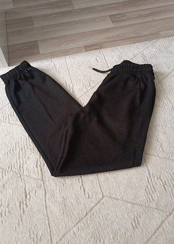 Siyah Rahat Kesim Kadın Eşofman Altı - Görsel 2