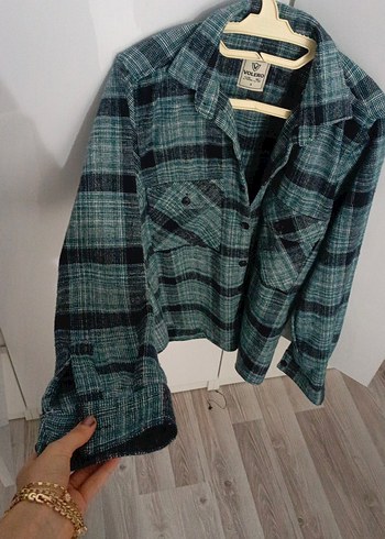 Gri Düğmeli Uzun Kollu erkek Yün Ceket - Görsel 2