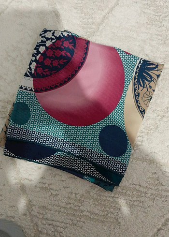 Dantel Detaylı Mavi Bohem Kadın Şal - Görsel 2