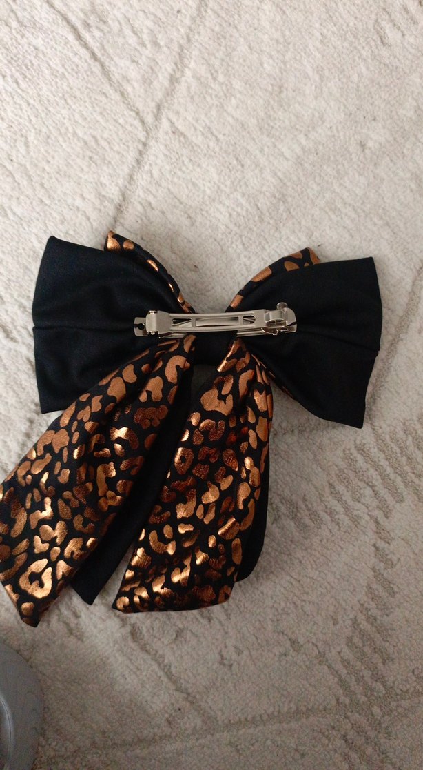 Parlak Kahverengi Leopar Desenli Fiyonk - Görsel 2