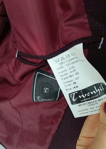 Bordo Erkek Takım Elbise, Klasik Kesim - Görsel 3