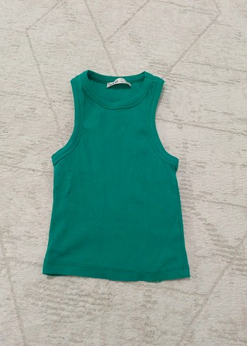 Yeşil Kadın Kolsuz Basic Atlet - Görsel 2