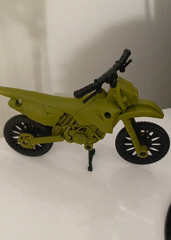 Renkli Haki Oyuncak Motosiklet - Görsel 2