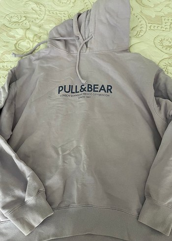 Pull and Bear Pull Bear Gri Kapusonlu Sweatshirt