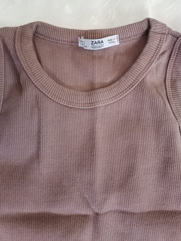 Kahverengi bayan crop - Görsel 3