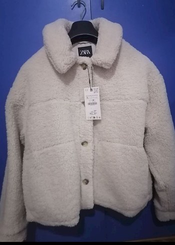 Zara suni yünlü Ceket - Görsel 6