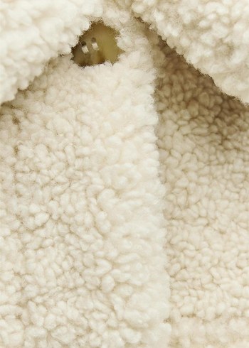 Zara suni yünlü Ceket - Görsel 3