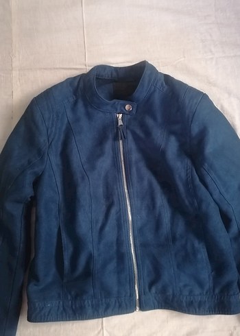 Lacivert Süet Kadın Ceket - Görsel 2