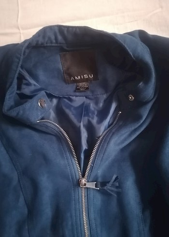 Lacivert Süet Kadın Ceket - Görsel 3