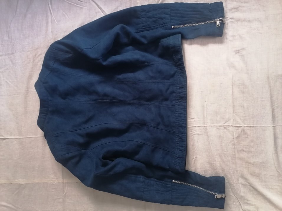 Lacivert Süet Kadın  Ceket - Görsel 4