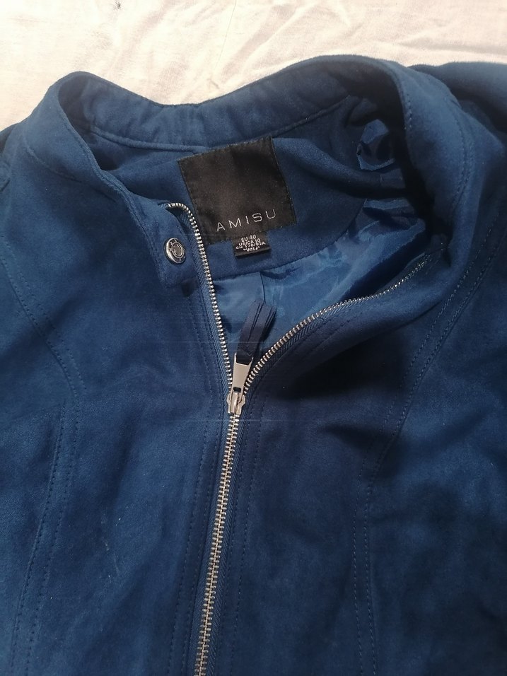 Lacivert Süet Kadın  Ceket - Görsel 5