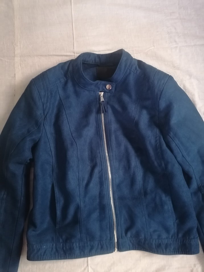 Lacivert Süet Kadın  Ceket - Görsel 2