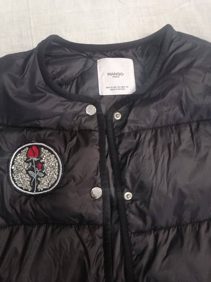 Mango Düğmeli Siyah Kadın Ceket - Görsel 3