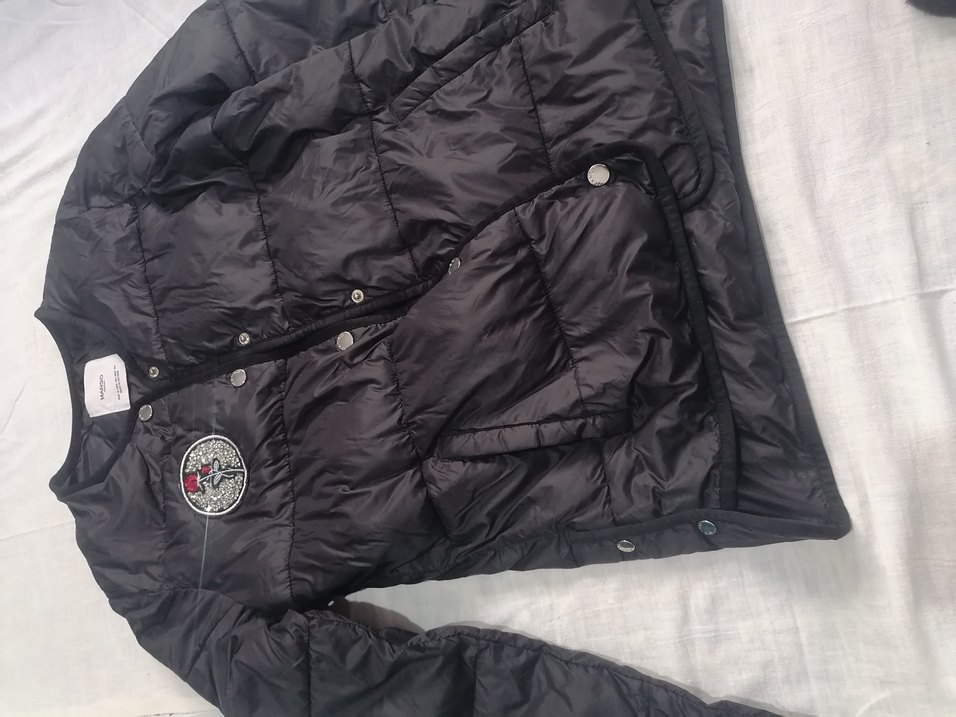 Mango Düğmeli Siyah Kadın Ceket - Görsel 4