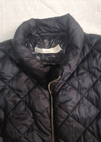 Mango Fermuarlı Siyah Kadın Mont - Görsel 2