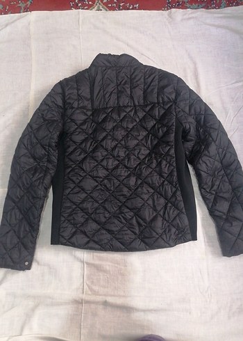 Mango Fermuarlı Siyah Kadın Mont - Görsel 4