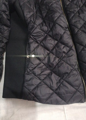 Mango Fermuarlı Siyah Kadın Mont - Görsel 3