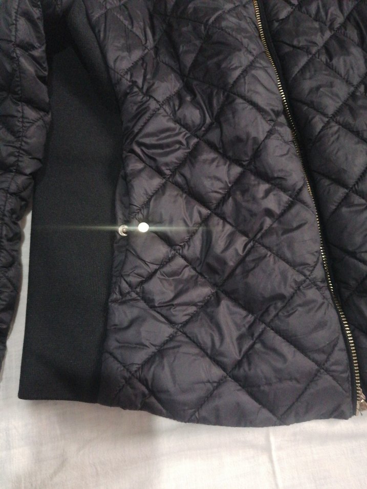 Mango Fermuarlı Siyah Kadın Mont - Görsel 3