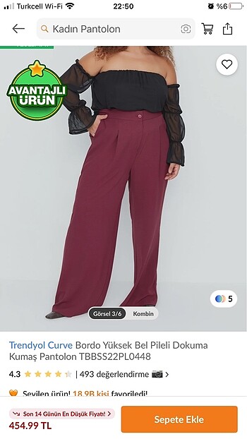 Trendyol & Milla Büyük beden pantolon
