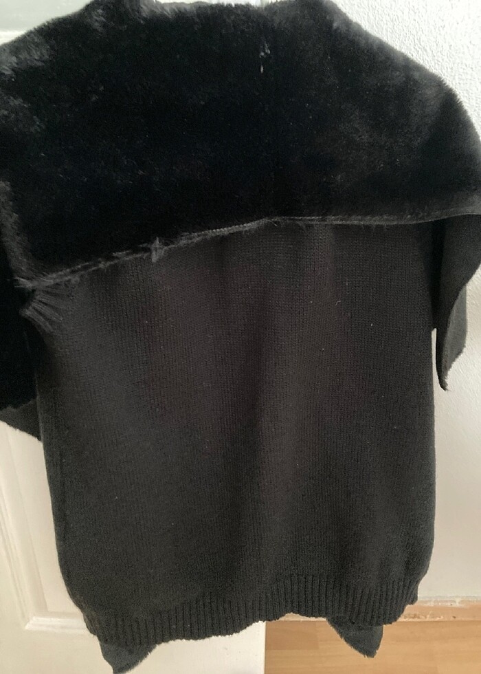 Kendinden şal yaka yelek - Görsel 4