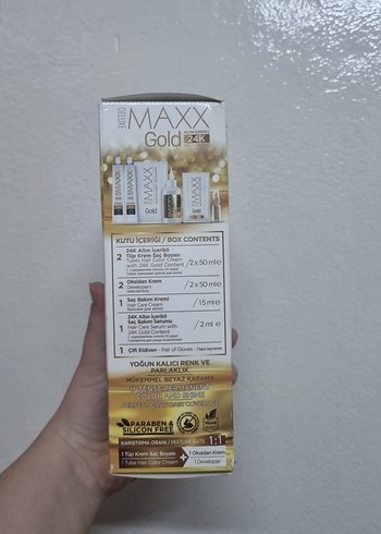 24K Gold Saç Boyası 0.01 Saf Gri - Görsel 6