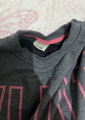Diğer Gri çocuk Triko Sweatshirt Uzun Kollu