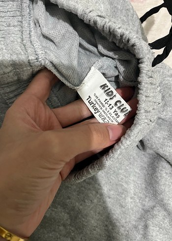 Diğer Gri Mickey Mouse Baskılı kız Eşofman Altı
