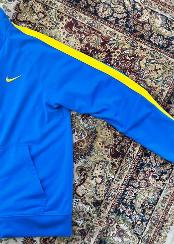 Nike unisex Mavi Fermuarlı Sweatshirt - Görsel 2