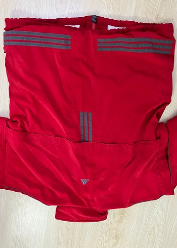 Kırmızı Fermuarlı Erkek Rüzgarlık - Görsel 3