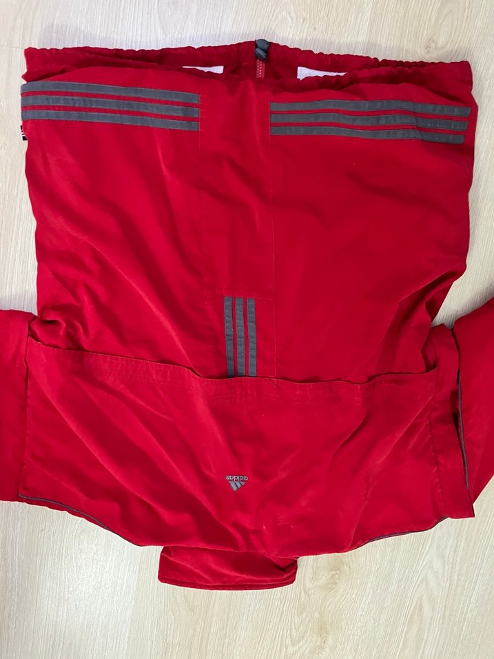 Kırmızı Fermuarlı Erkek Rüzgarlık - Görsel 3