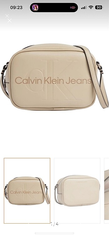 Calvin Klein Orjinal Bej Çanta