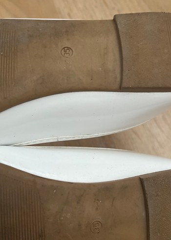 Kız Çocuk Beyaz Fiyonklu Babet Ayakkabı - Görsel 3