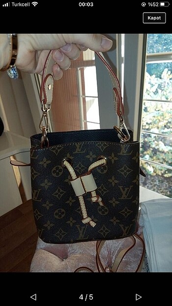  Beden kahverengi Renk Louis vuitton mini çanta
