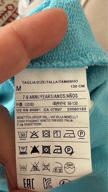 7 Yaş Beden Benetton kız çocuk yazlık elbise