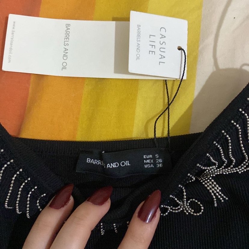 Siyah Askılı Uzun Drapeli Kadın Elbise - Görsel 2